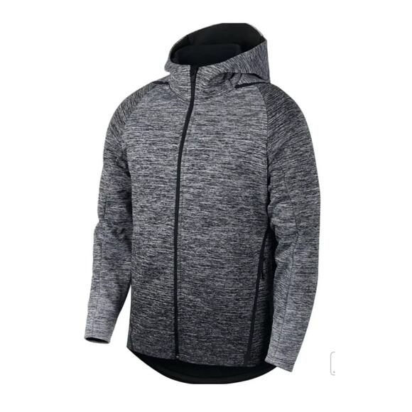 Nike Technical Performance Therma-Sphere Premium Men Jacket Hooded Size M Black - Picture 3 of 12